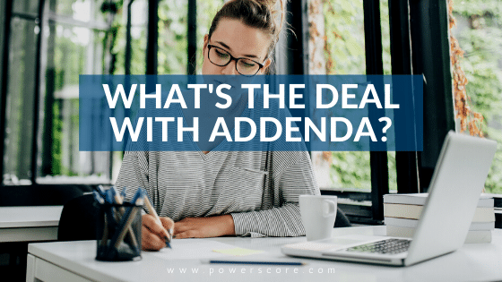 What's the Deal with Addenda?